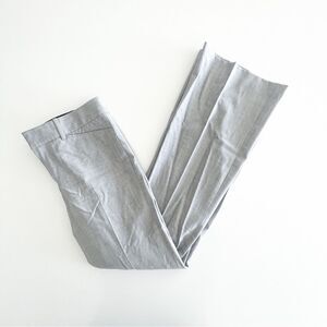 Club Monaco Trousers Grey Pin-Striped Wool Blend Women's 6 Creased